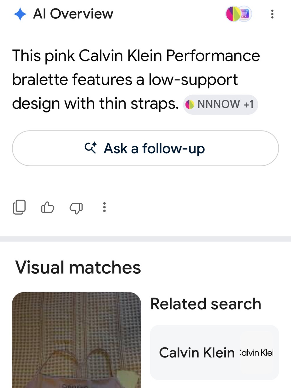 Calvin Klein Performance lilac pink bralette NWT size Large - Picture 10 of 10